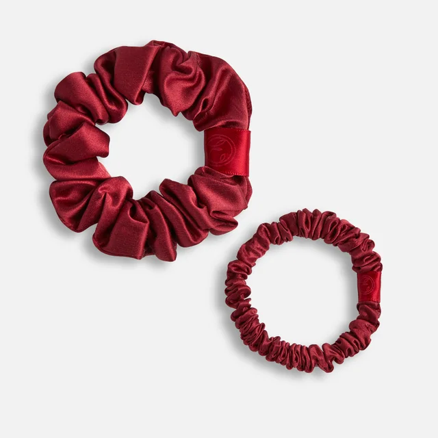 Silk Scrunchie - Claret Rose