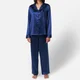 ESPA Freya Silk Pyjamas - Midnight Blue - XS