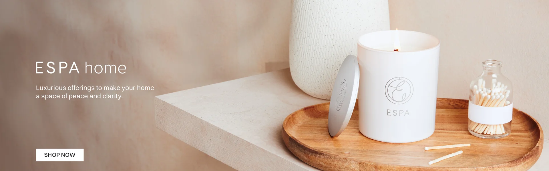 ESPA Home Luxurious offerings to make your home a space of peace and clarity candle Soothing